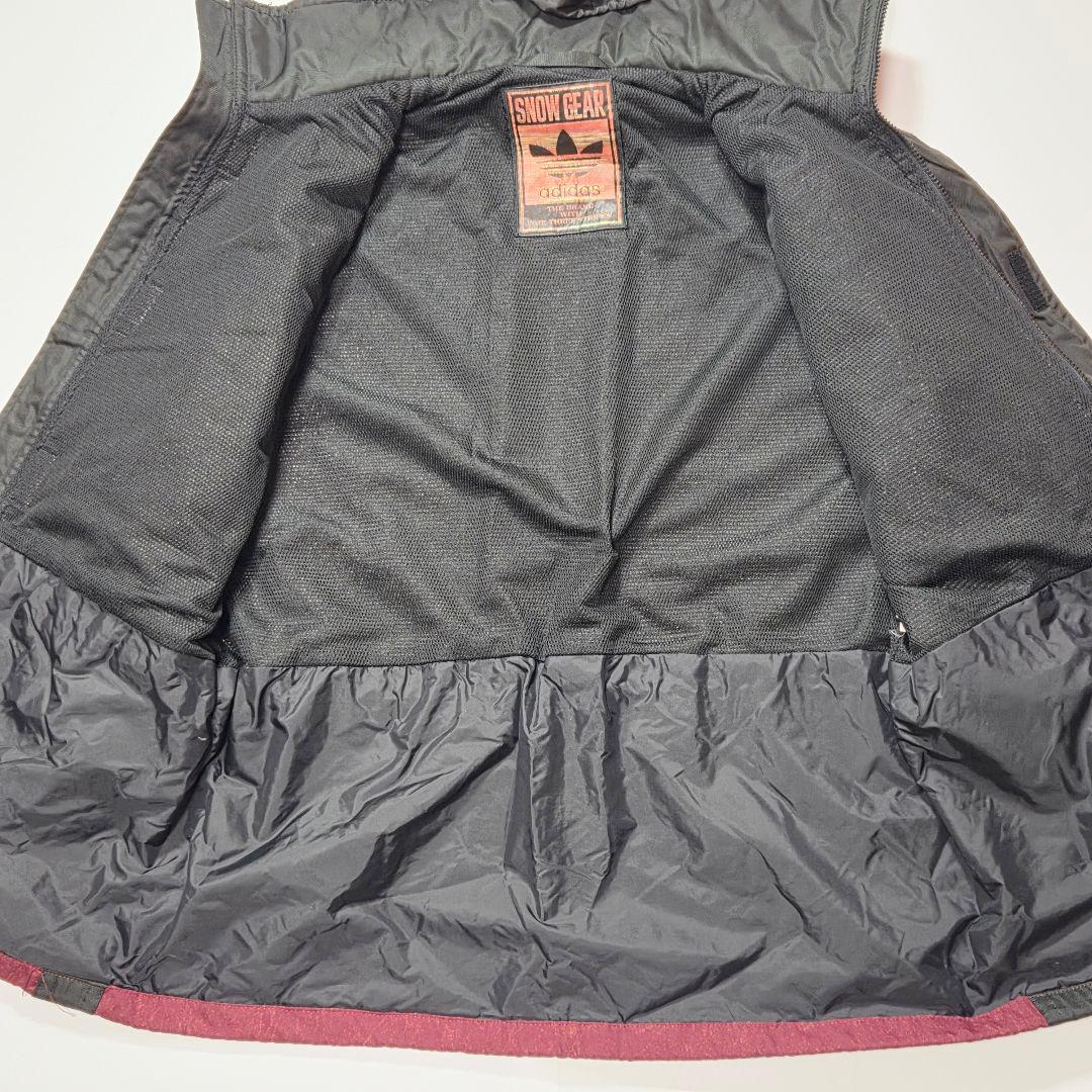​希少　アディダス デサント製 80s スノーギア ジャケット 背面デカロゴ L