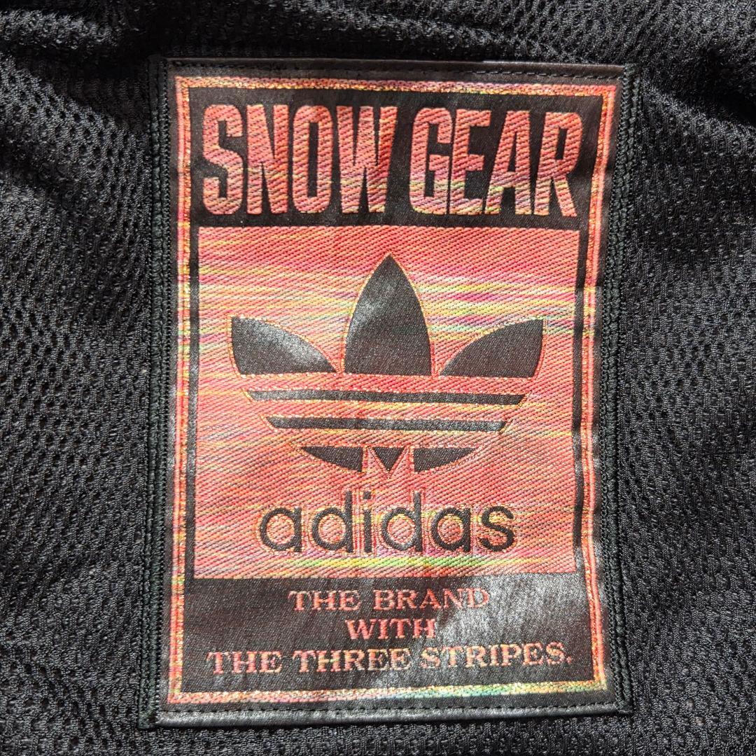​希少　アディダス デサント製 80s スノーギア ジャケット 背面デカロゴ L