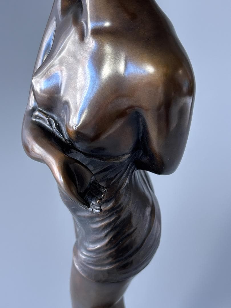 竹中正晴 ブロンズ像 はじらい 女性像 裸婦 高岡銅器 高さ62㎝