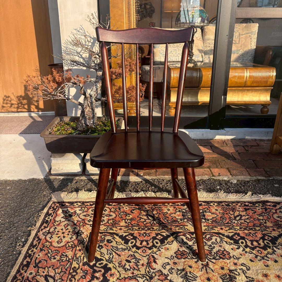 北海道民芸家具　ウィンザーチェア　樺材　1/2