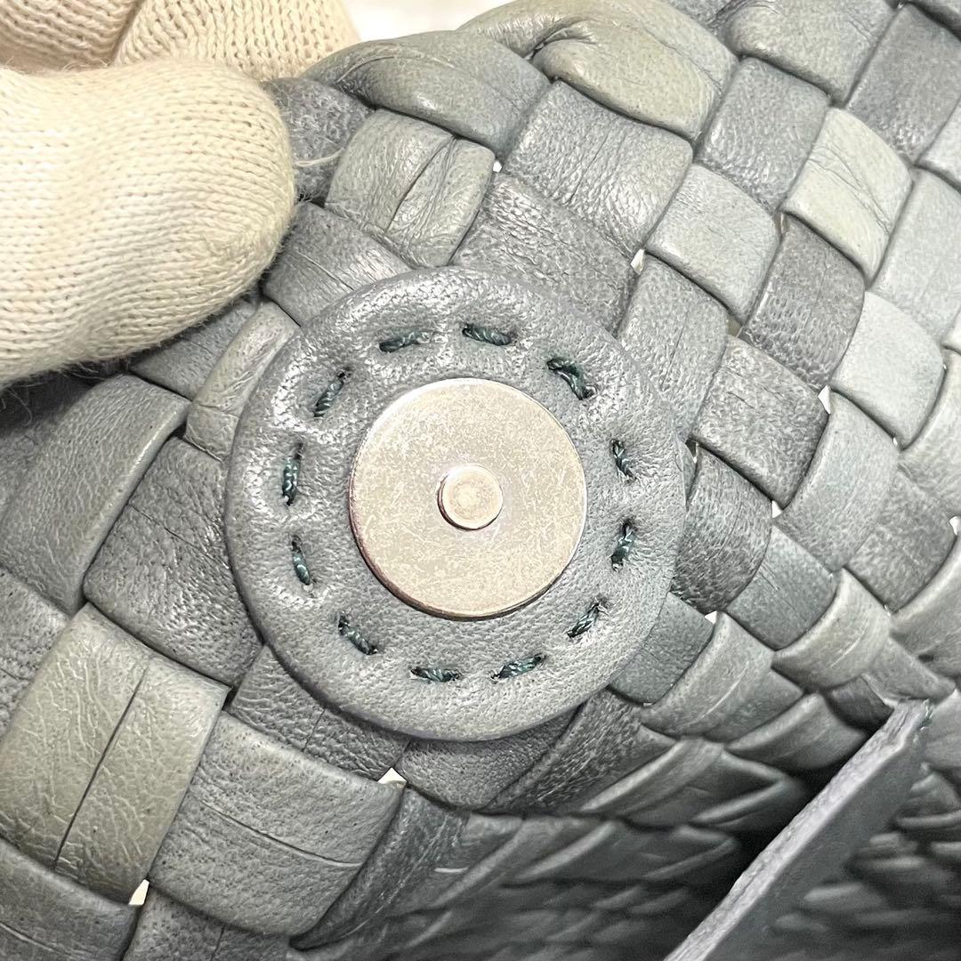 美品】ファロルニ ワンショルダー イントレッチオ ホーボー グリーン系