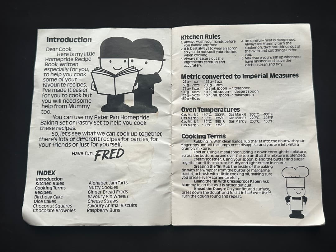 英国 ヴィンテージ　ホームプライド社　 フレッド　ベーキングセット