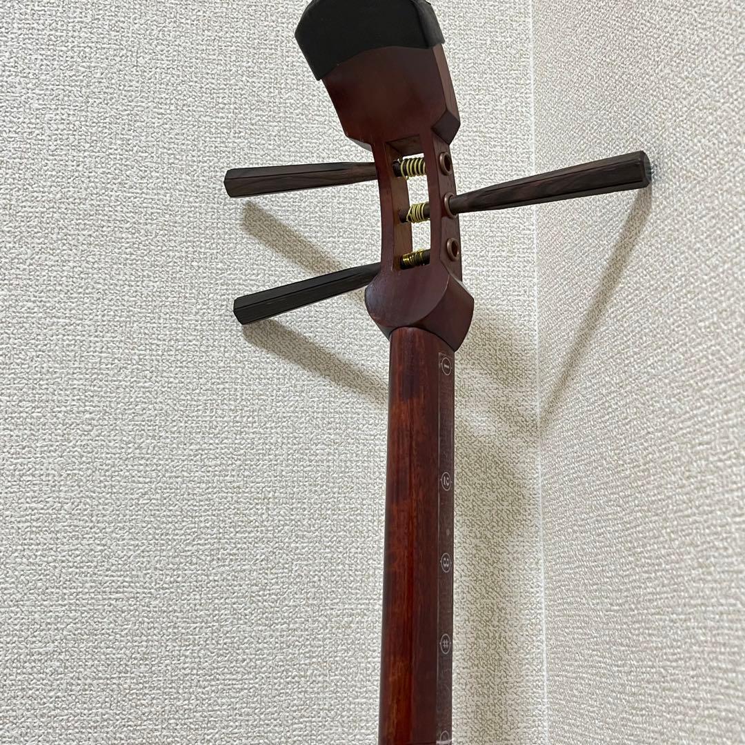 三味線　中棹　紅木　高級　こうき　トチ　2.5cm 小唄・地唄