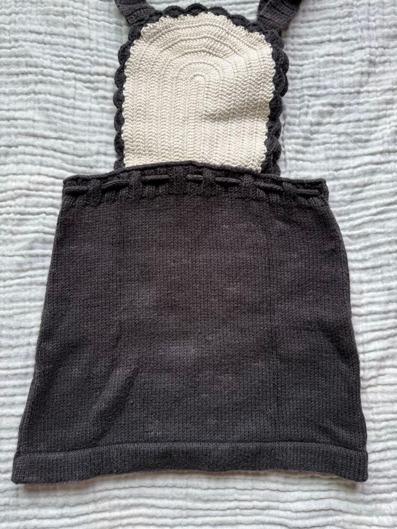 s*a様 Misha&Puff crescent pinafore 黒と白 スカ