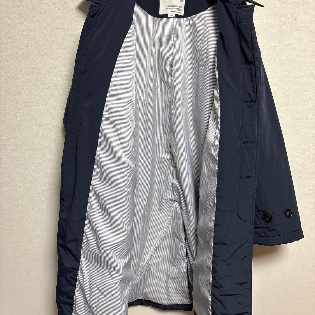 EVISTUB ステンカラーコート LARGE ダークブルー