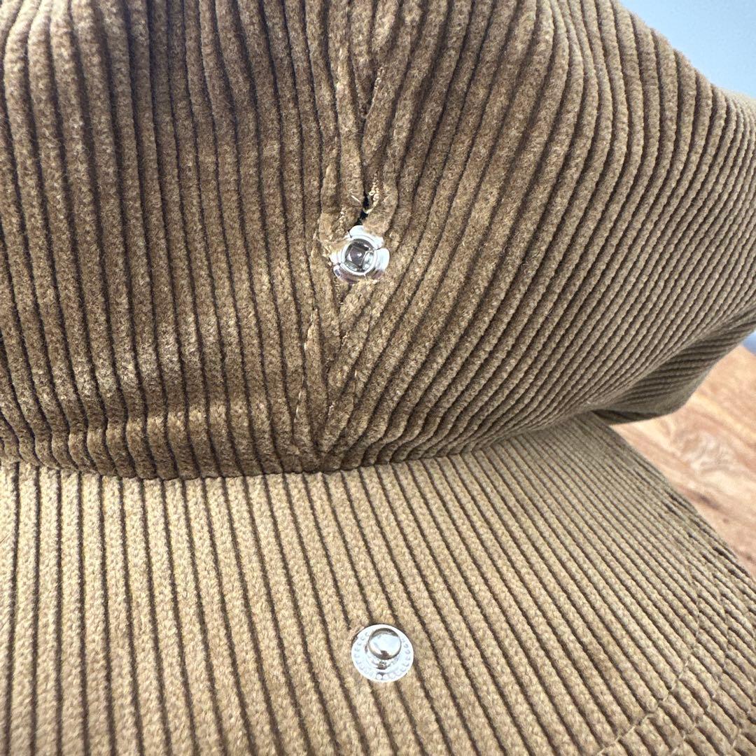 ソラリス　コーデュロイ　キャスケット　ブラウン