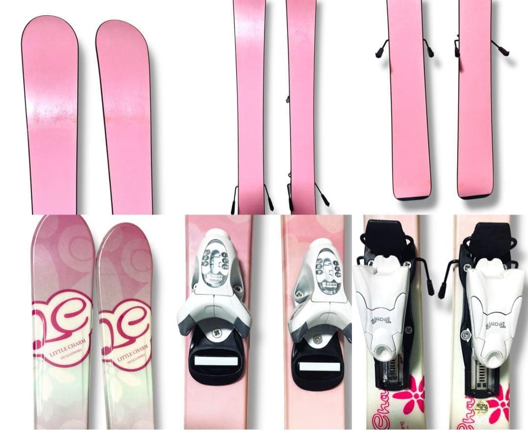 スワロー Little Charm スキー 板 110cm 3点 セット ピンク