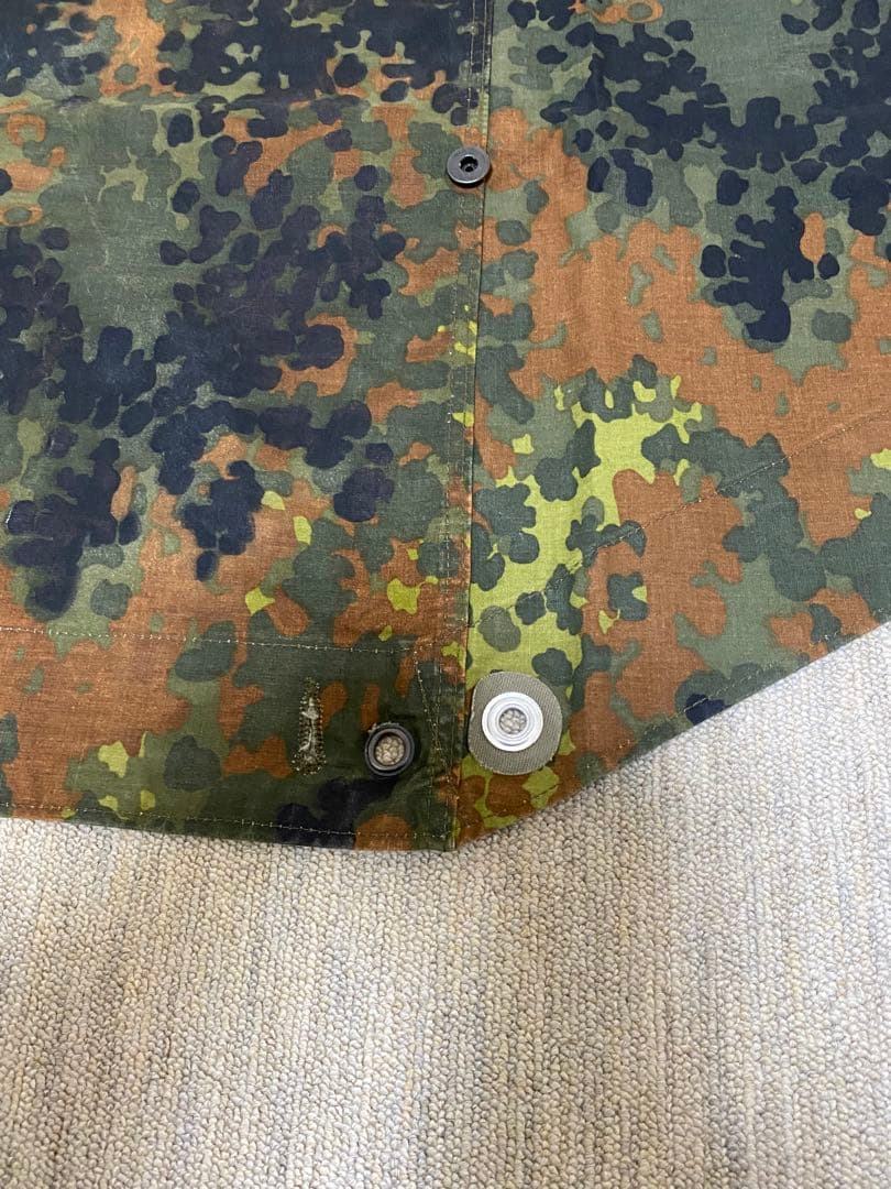【USED:美品】ドイツ軍 フレックターンカモ シェルターハーフ パップテント