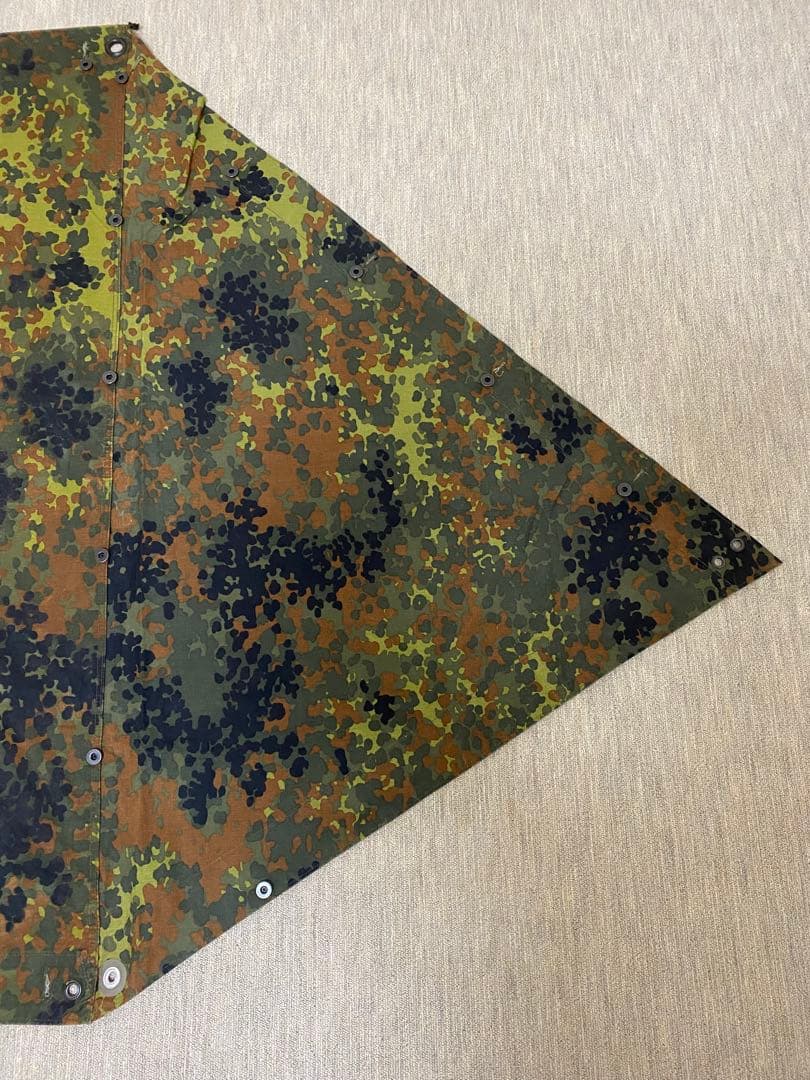 【USED:美品】ドイツ軍 フレックターンカモ シェルターハーフ パップテント