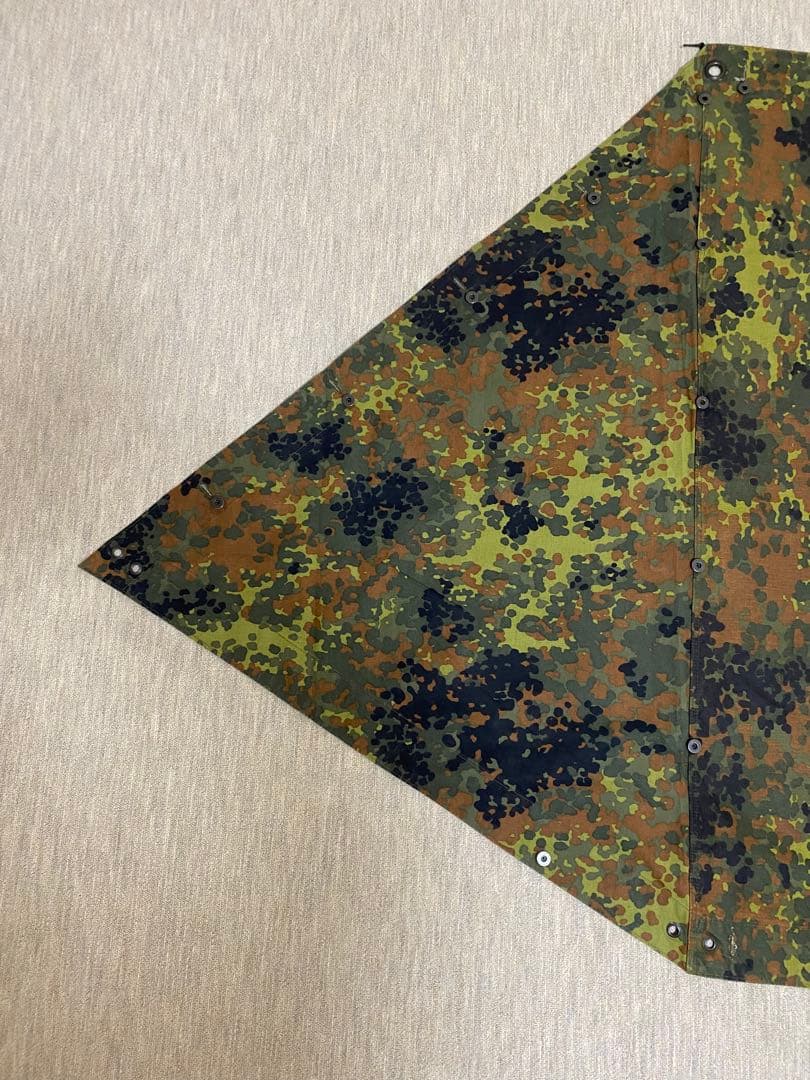 【USED:美品】ドイツ軍 フレックターンカモ シェルターハーフ パップテント
