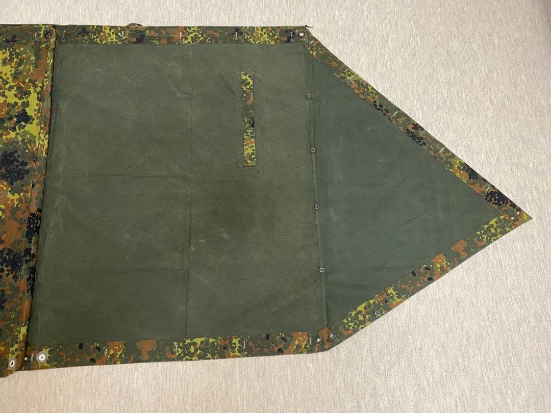 【USED:美品】ドイツ軍 フレックターンカモ シェルターハーフ パップテント