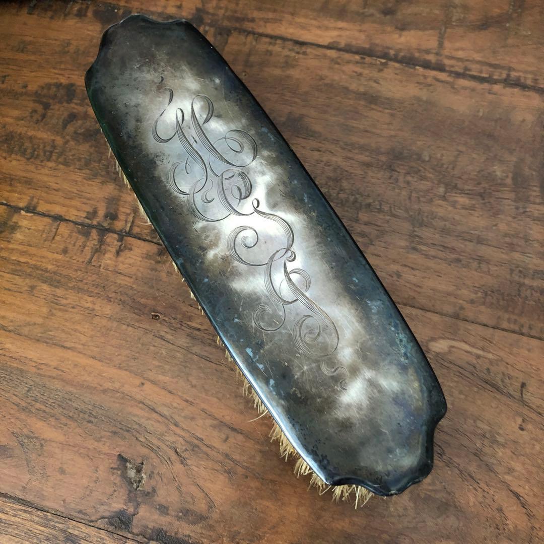 ヴィンテージ　スターリングシルバー　ブラシ　純銀製　ビンテージ　STERLING