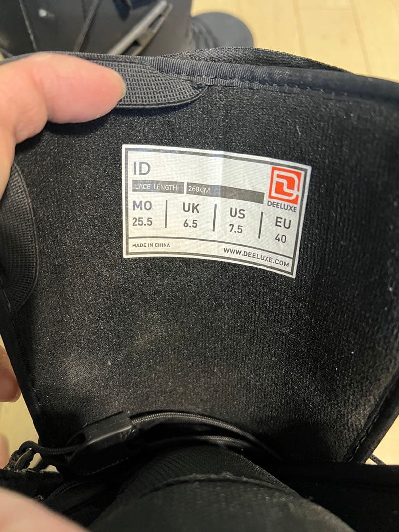 DEELUXE ID スノーボードブーツ 25.5cm ブラック 黒