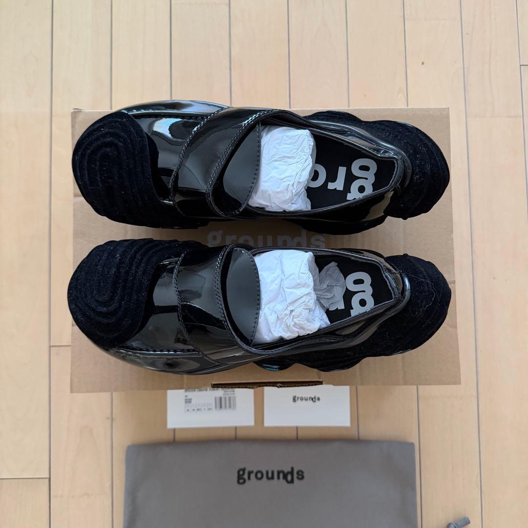 靴 grounds OYSTER LOAFER BLACK 25.5cm