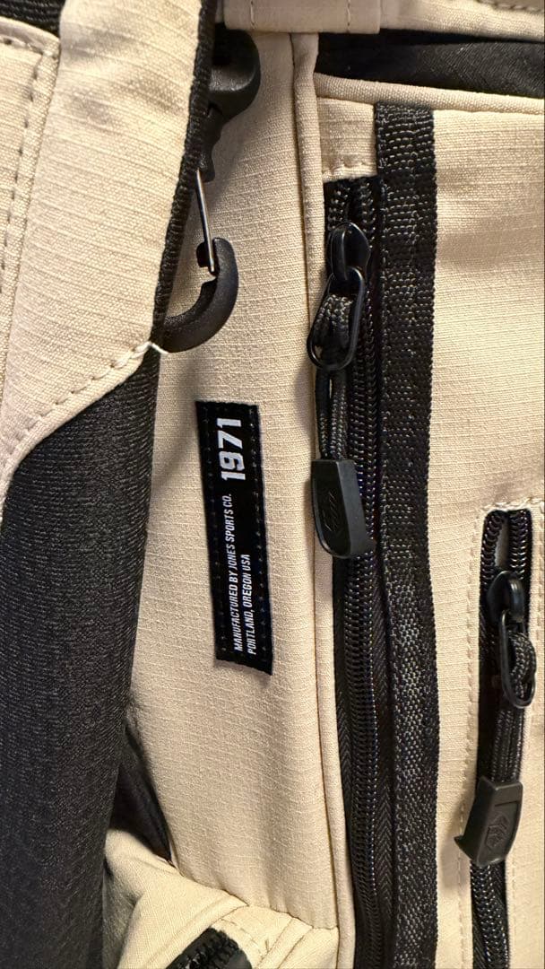 Jonesゴルフ　キャディバッグ　ベージュ　ロゴ刺繍付レア