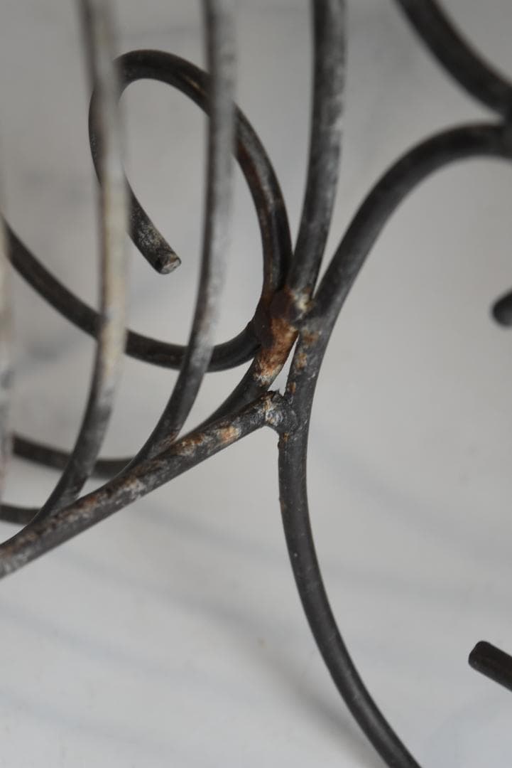 フランスアンティーク　アイアン　ディシュラック　美品　鉄　古道具