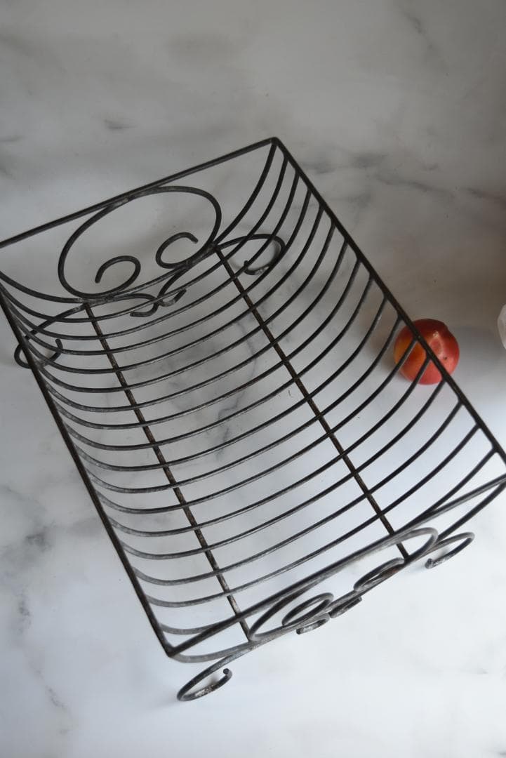 フランスアンティーク　アイアン　ディシュラック　美品　鉄　古道具