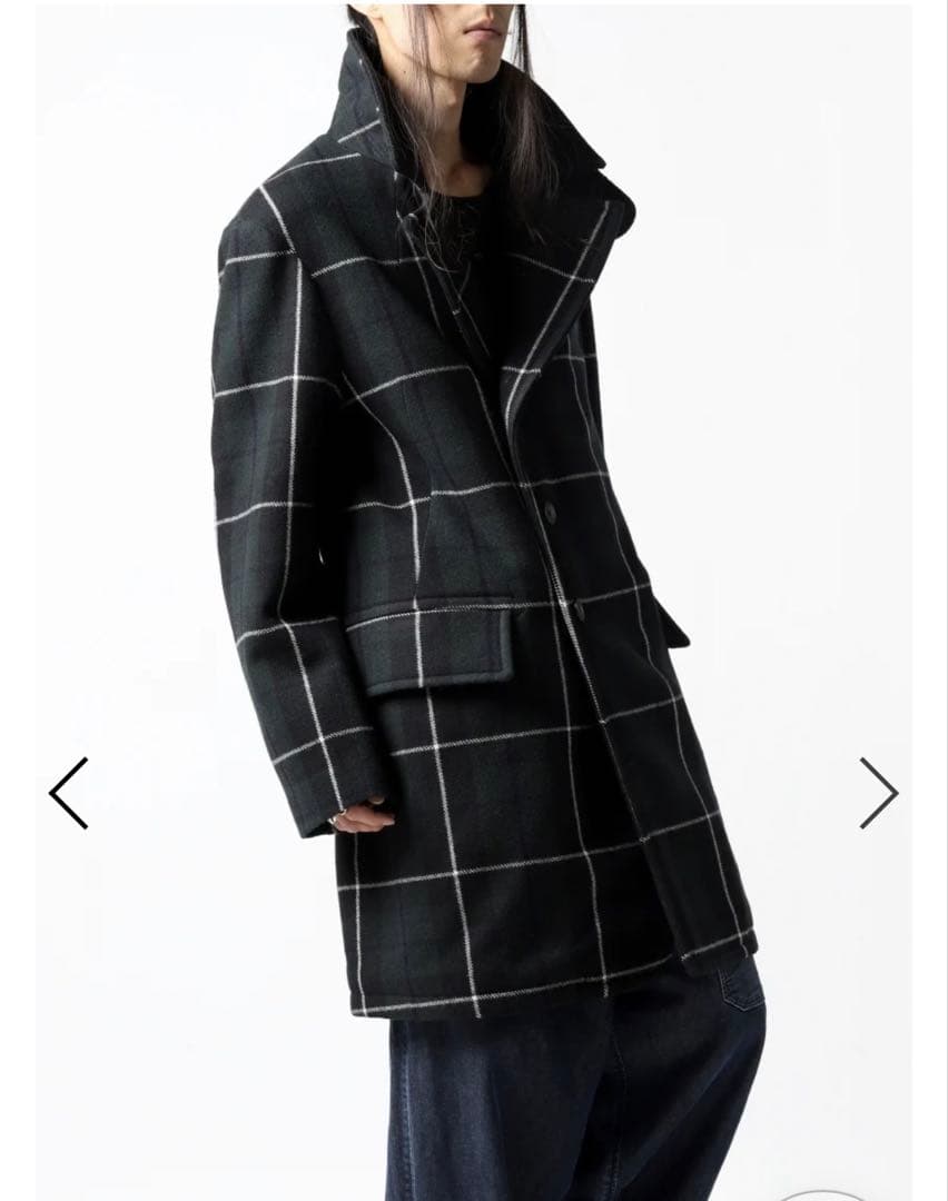 【サイズ7】sus-sous greatcoat BLACK WATCH