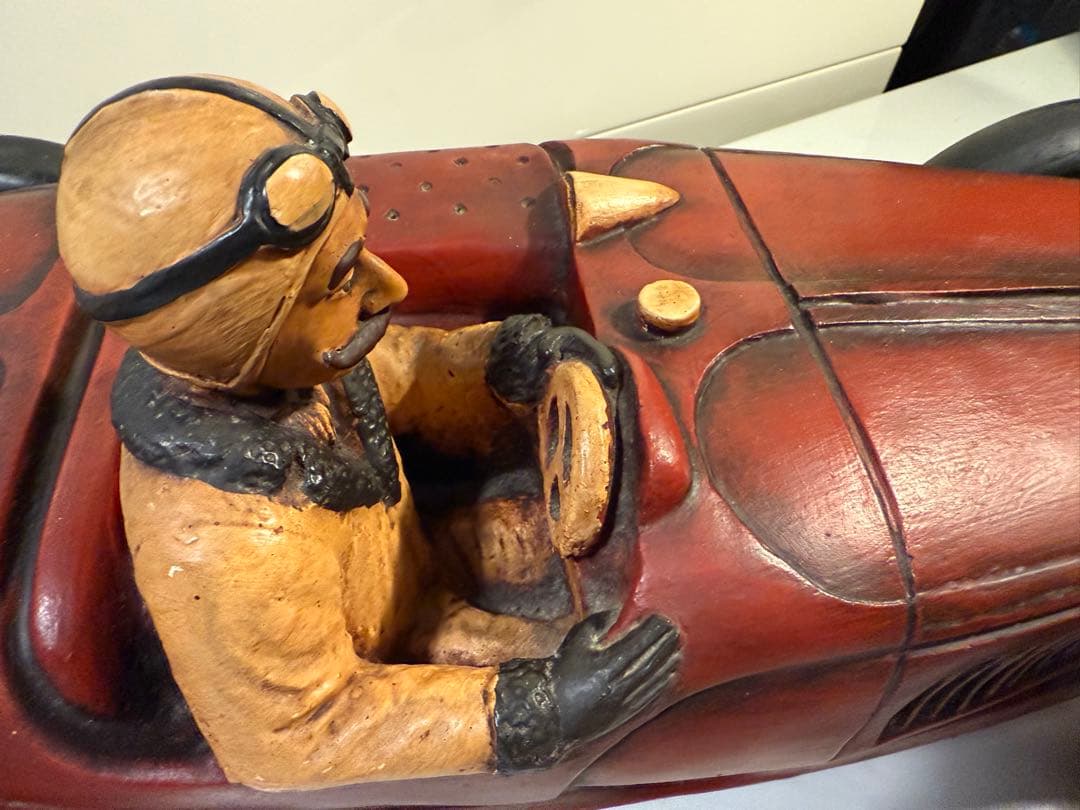 1920年代 ブガッティ風 レーシングカー 樹脂製模型 ヴィンテージ風 オブジェ