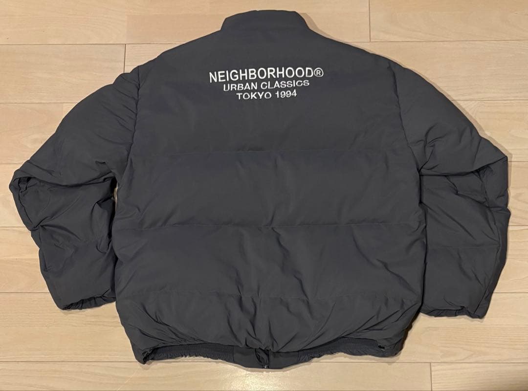 NEIGHBORHOOD25FW CLASSIC DOWN JACKETグレーM