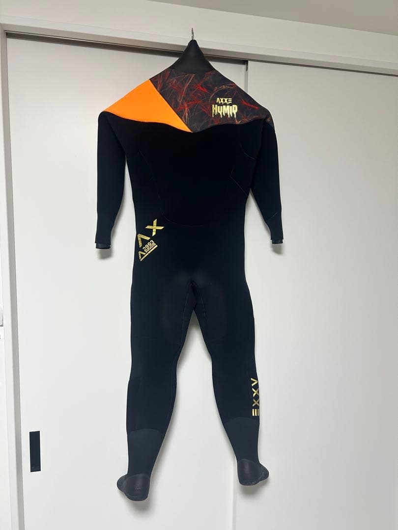 AXXE HUMMID 状態良好　ドライスーツ ブラック/オレンジ