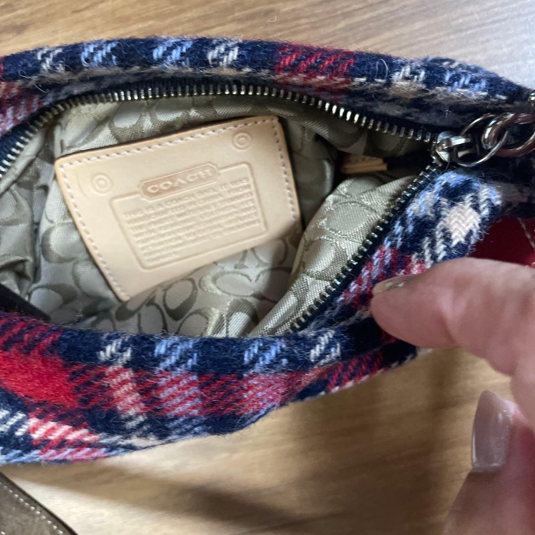 COACH チェック柄 バッグと小銭入れ セット COACH チェック柄 バッグと