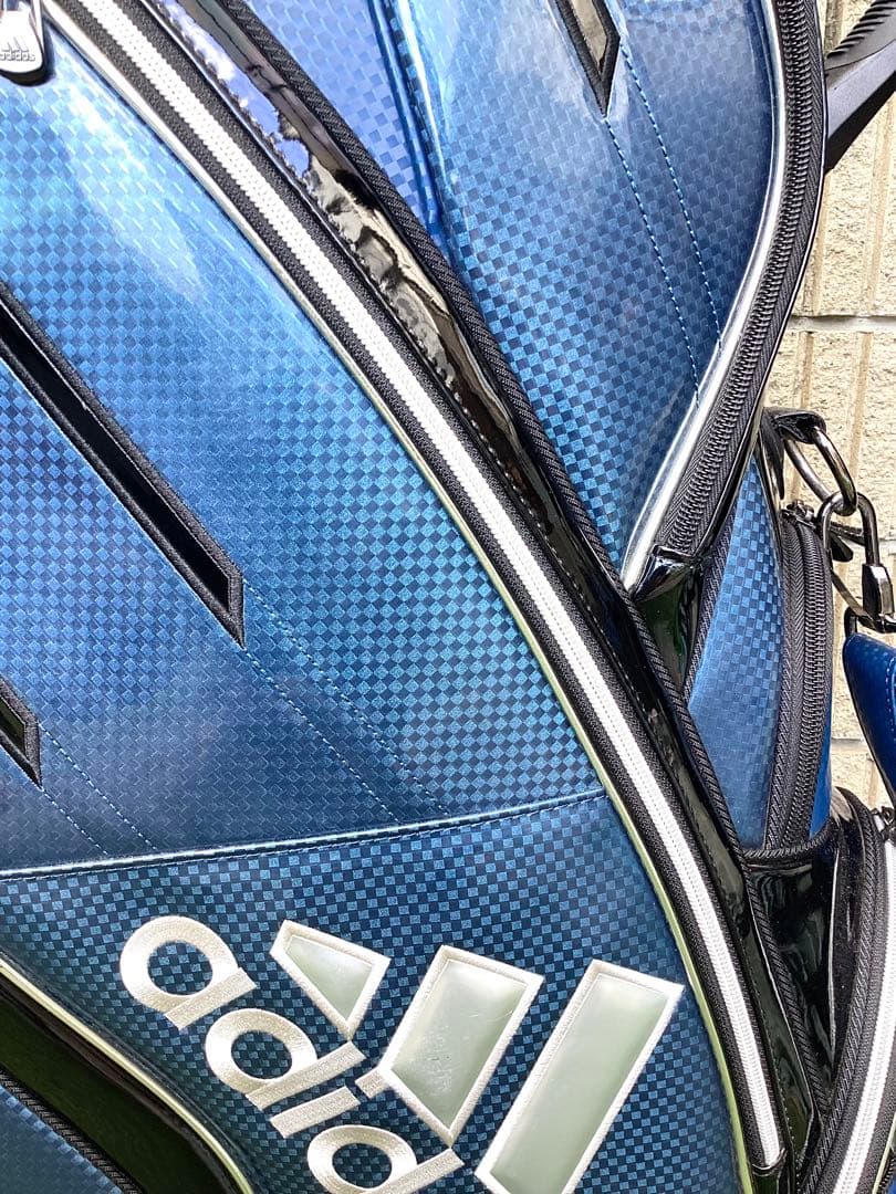 戦*ン様 adidas アディダス市松模様キャディバッグ