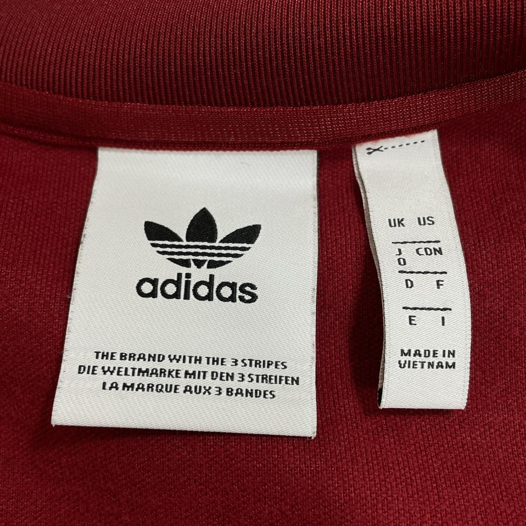 アディダス ベッケンバウアー トラックトップジャージ ボルドー ワインレッド M