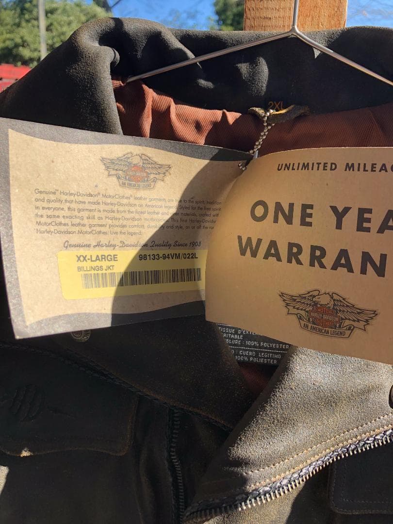 新品 Harley-Davidson レザーダブルライダースジャケット XXL