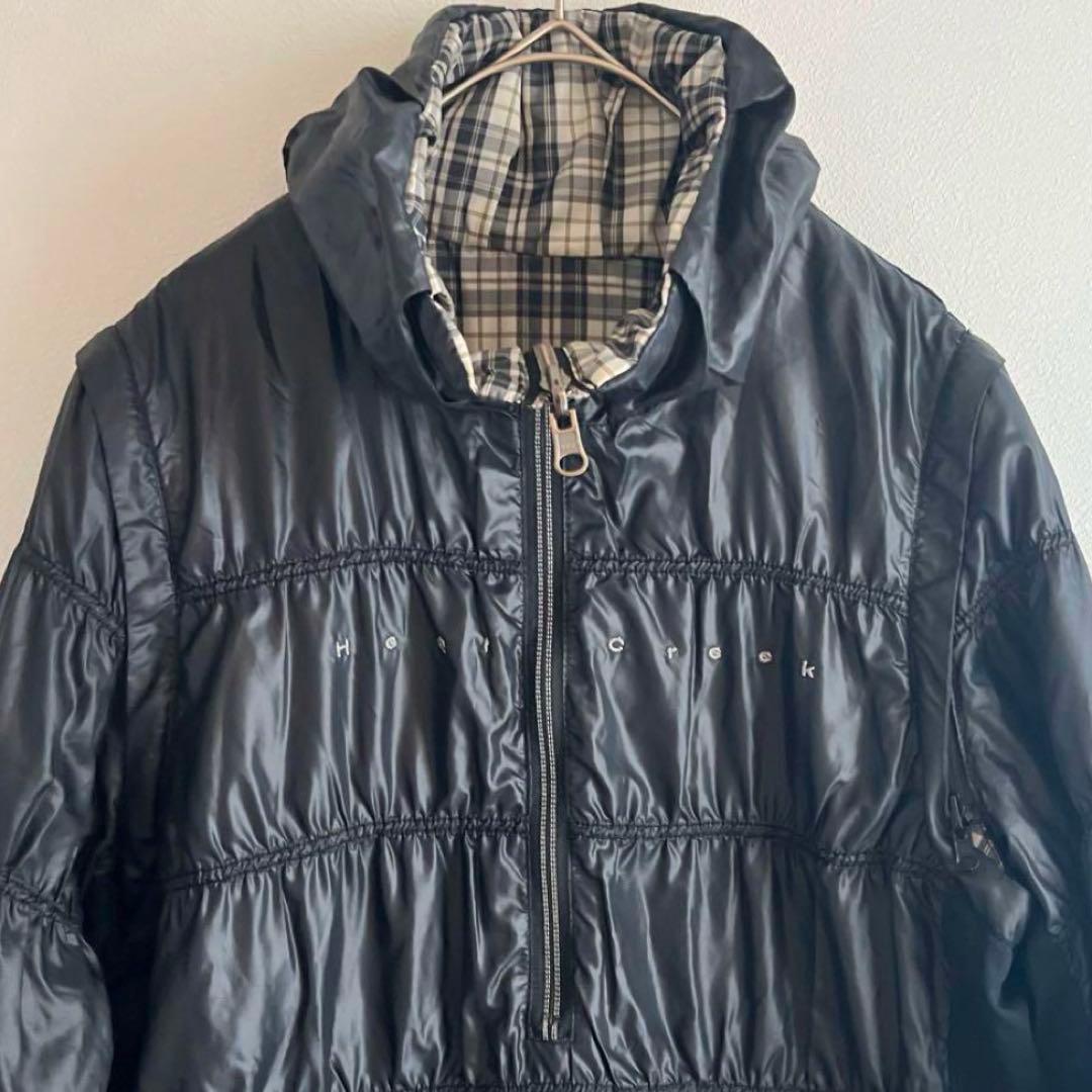 【ヒールクリーク】希少　ジャケット　4way 着回し抜群　秋冬チェック柄　ゴルフ