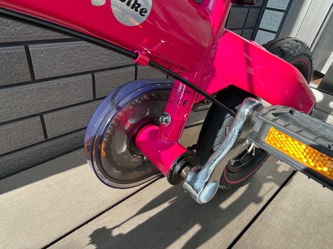 へんしんバイク 12インチ ピンク カラーコーン付き