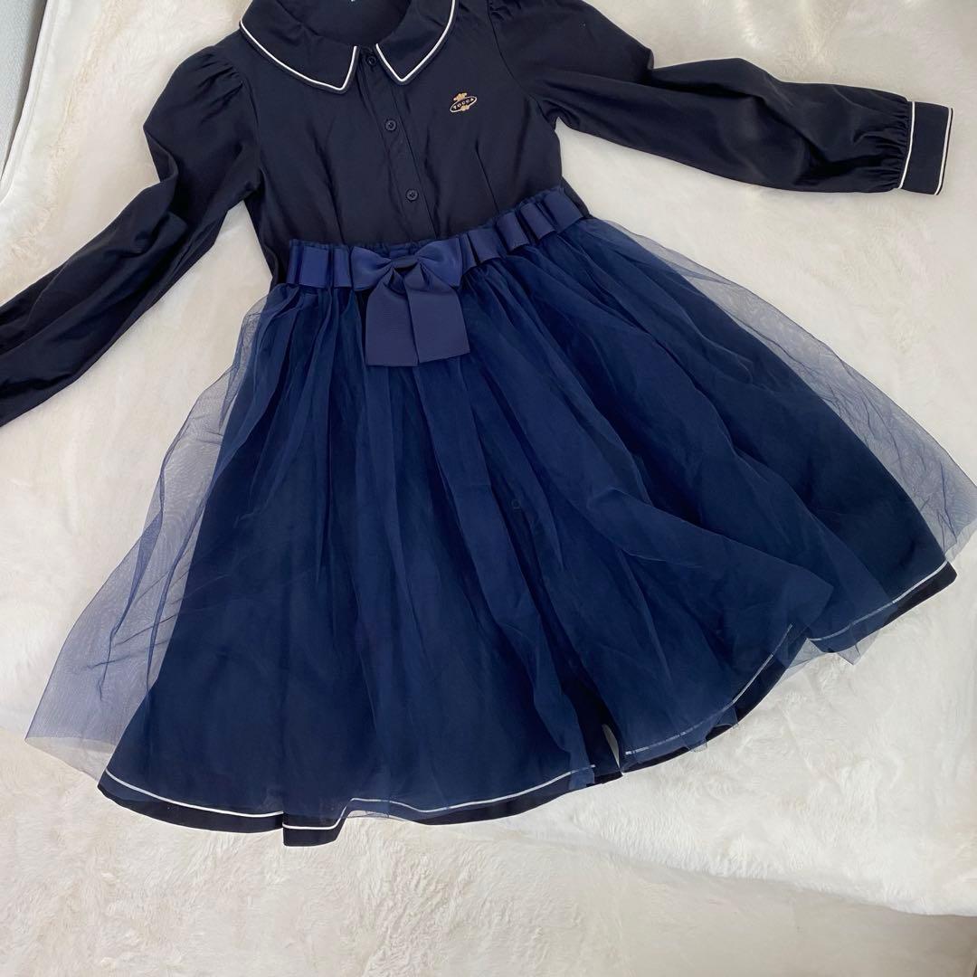 TOCCA 160ネイビー　ワンピース　ドレス　トッカ