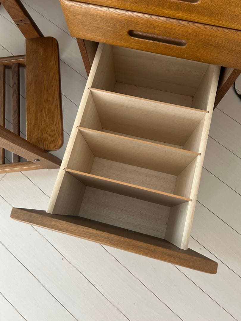 浜本工芸　学習机　本棚付き　袖机　フルセット　USED 皇室御用達　高級