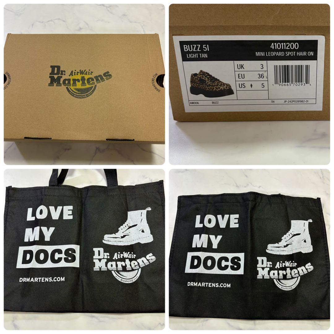新品未使用 Dr.Martens BUZZ 5I レオパード シューズ 23cm