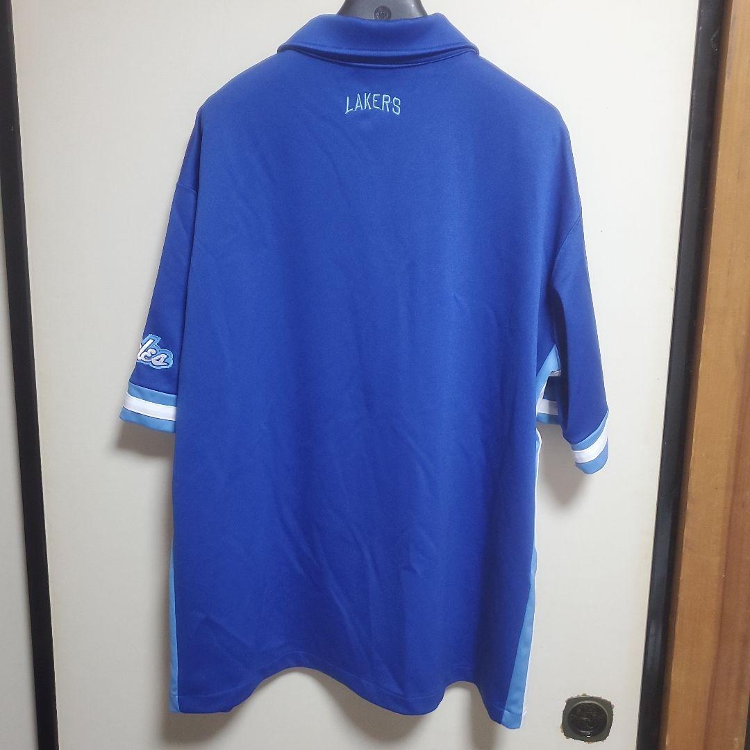 【KAI】Majestic　レイカーズシューティングシャツ　XL　刺繍ロゴ