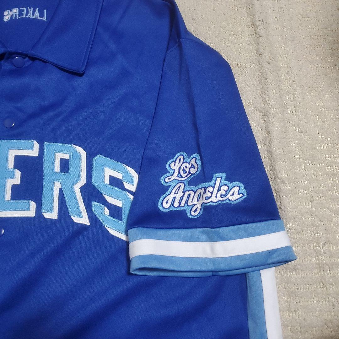 【KAI】Majestic　レイカーズシューティングシャツ　XL　刺繍ロゴ