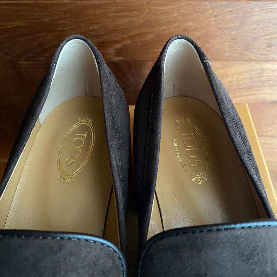 【TOD'S】トッズ ケイト レザー ローファー ヒール3.5 サイズ38.5