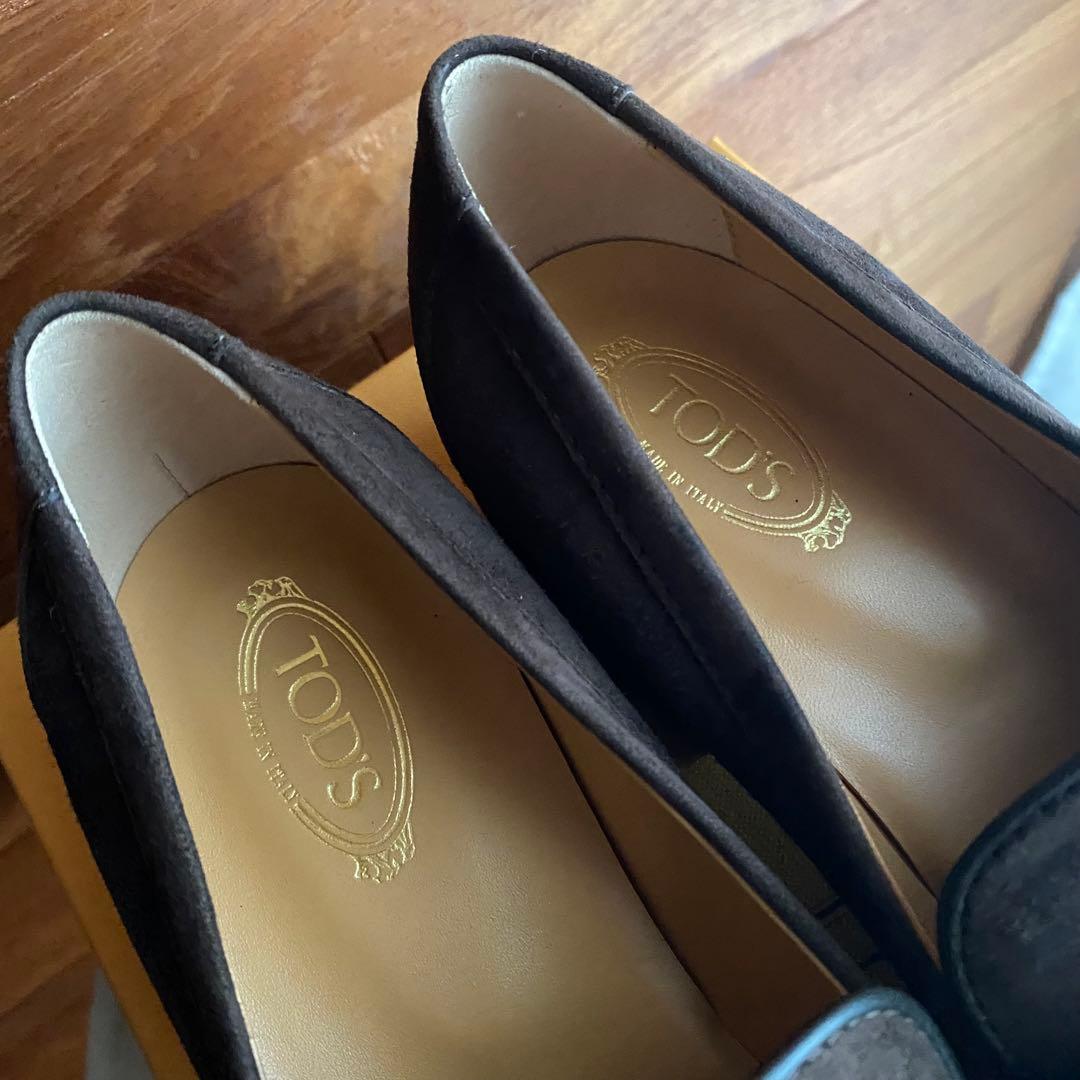 【TOD'S】トッズ ケイト レザー ローファー ヒール3.5 サイズ38.5