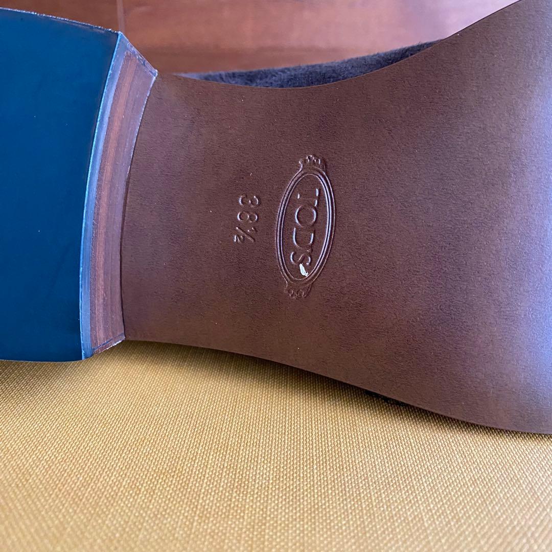 【TOD'S】トッズ ケイト レザー ローファー ヒール3.5 サイズ38.5