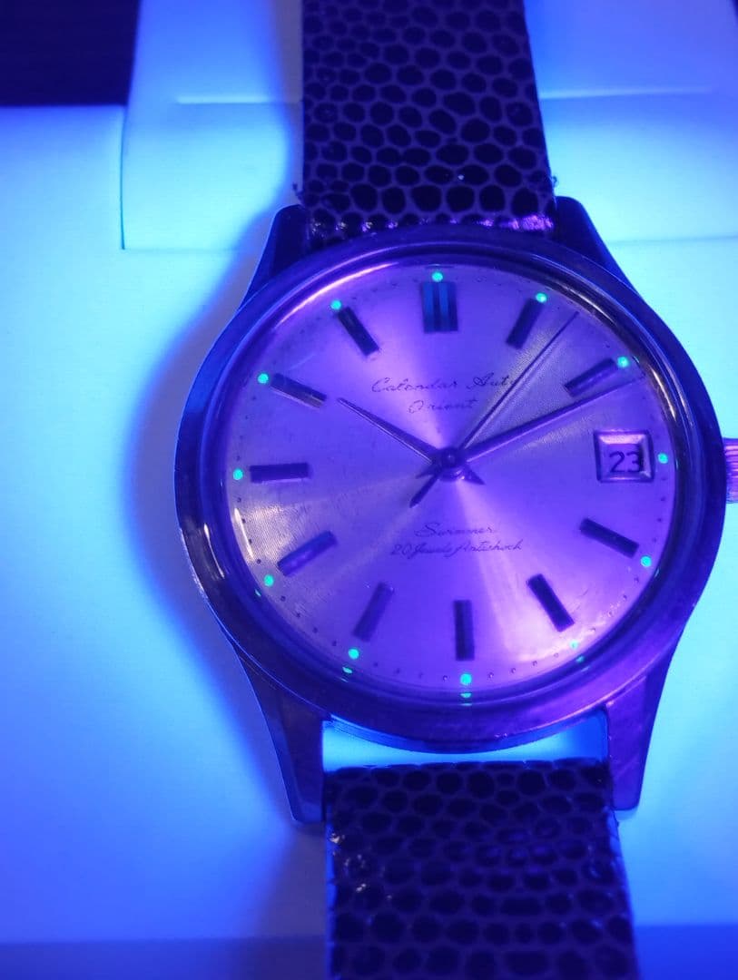 昭和国産腕時計【自動巻】カレンダーオート オリエント スイマー 20石