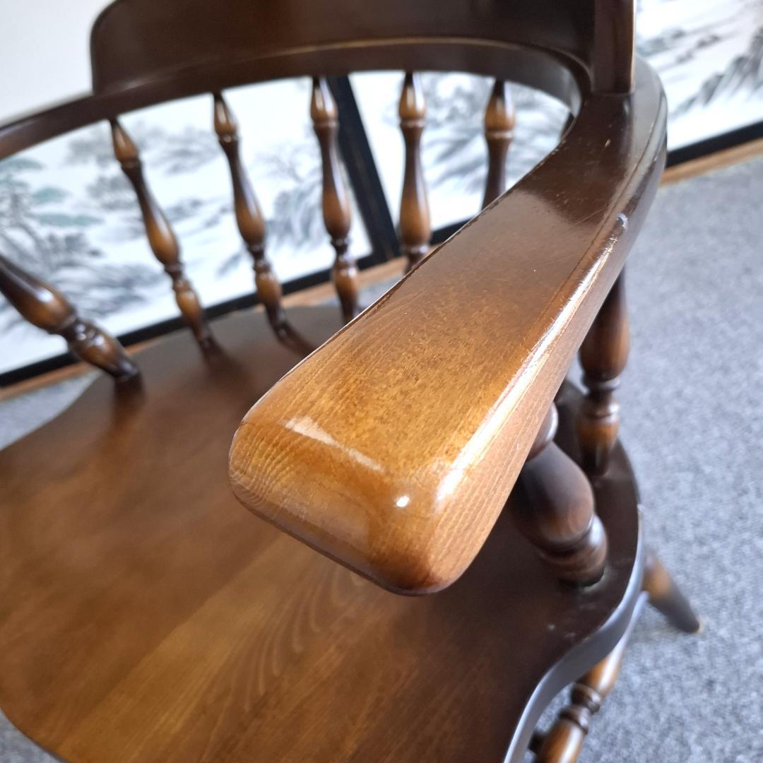 ⑤★飛騨産業★キツツキマーク★ウィンザーチェア★ダイニングチェア★