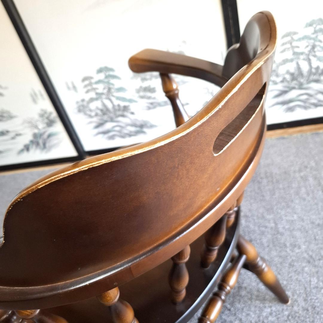 ⑤★飛騨産業★キツツキマーク★ウィンザーチェア★ダイニングチェア★