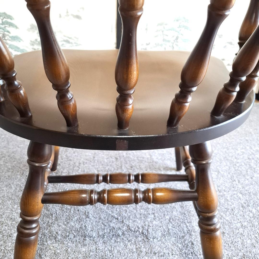 ⑤★飛騨産業★キツツキマーク★ウィンザーチェア★ダイニングチェア★