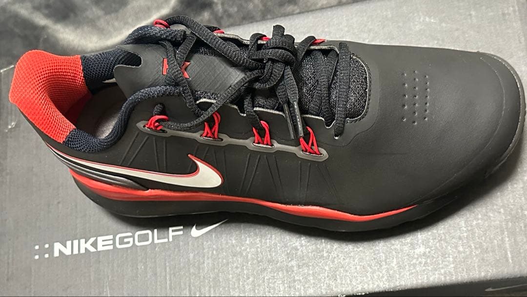 【NIKE GOLF】希少TW14タイガーウッズモデル ゴルフシューズ　黒