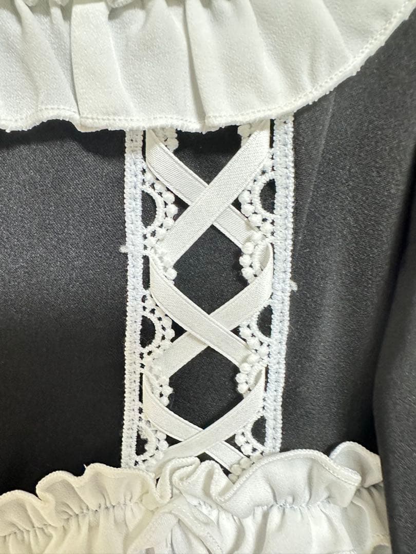 正規品 フリルに埋もれて見る悪夢ドレス DimMoire ブラック Mサイズ