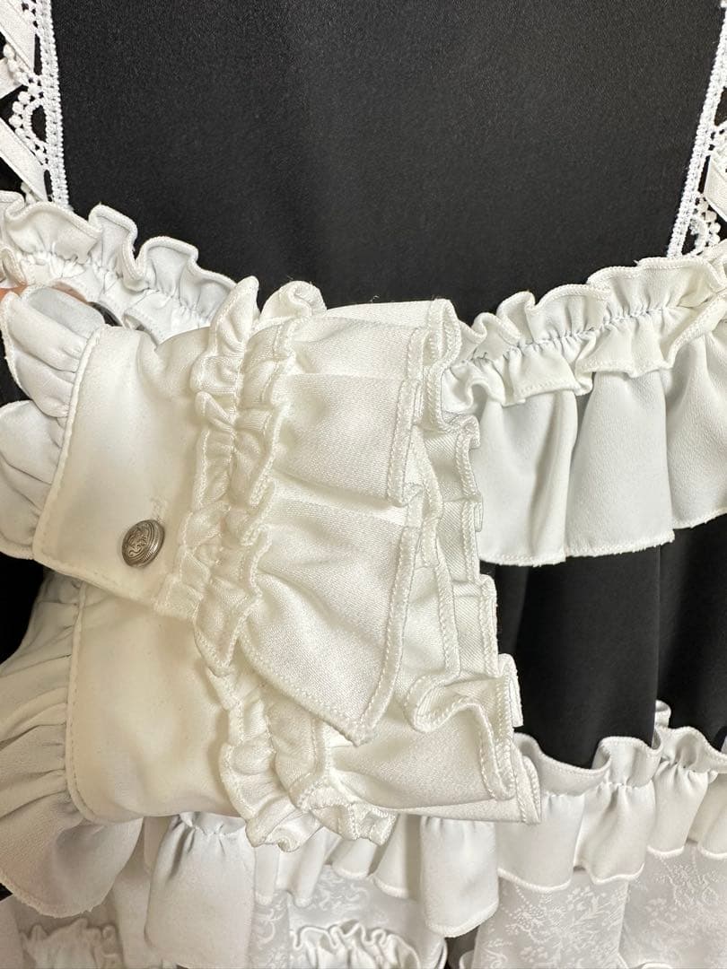 正規品 フリルに埋もれて見る悪夢ドレス DimMoire ブラック Mサイズ