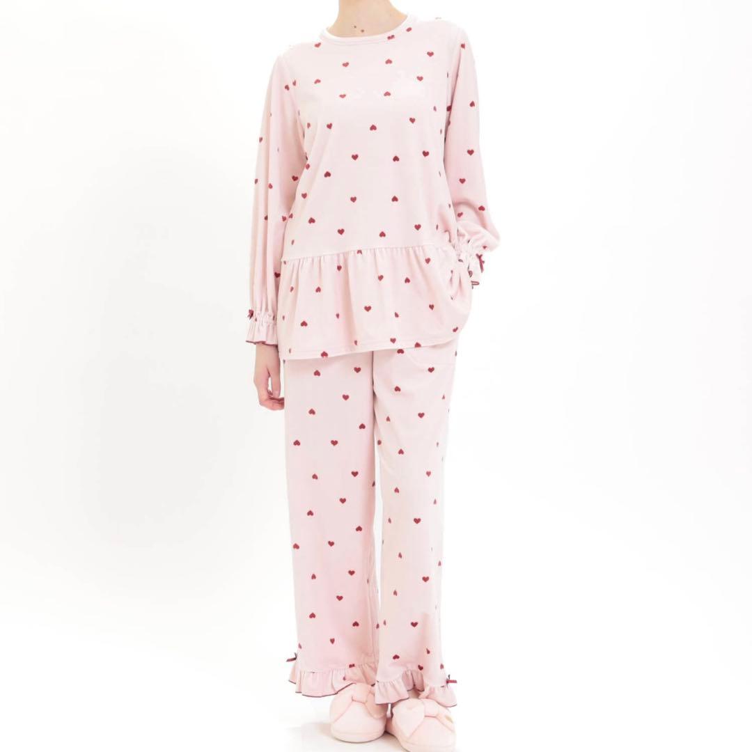 【新品】ナルエー ムーンタン スノースムージー ハート パジャマ［M〜L］ピンク