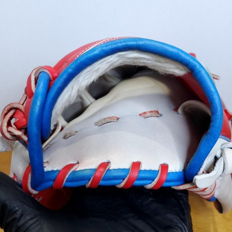 アシックス ダルビッシュ有モデル 限定 ライオン レッド 美品 軟式