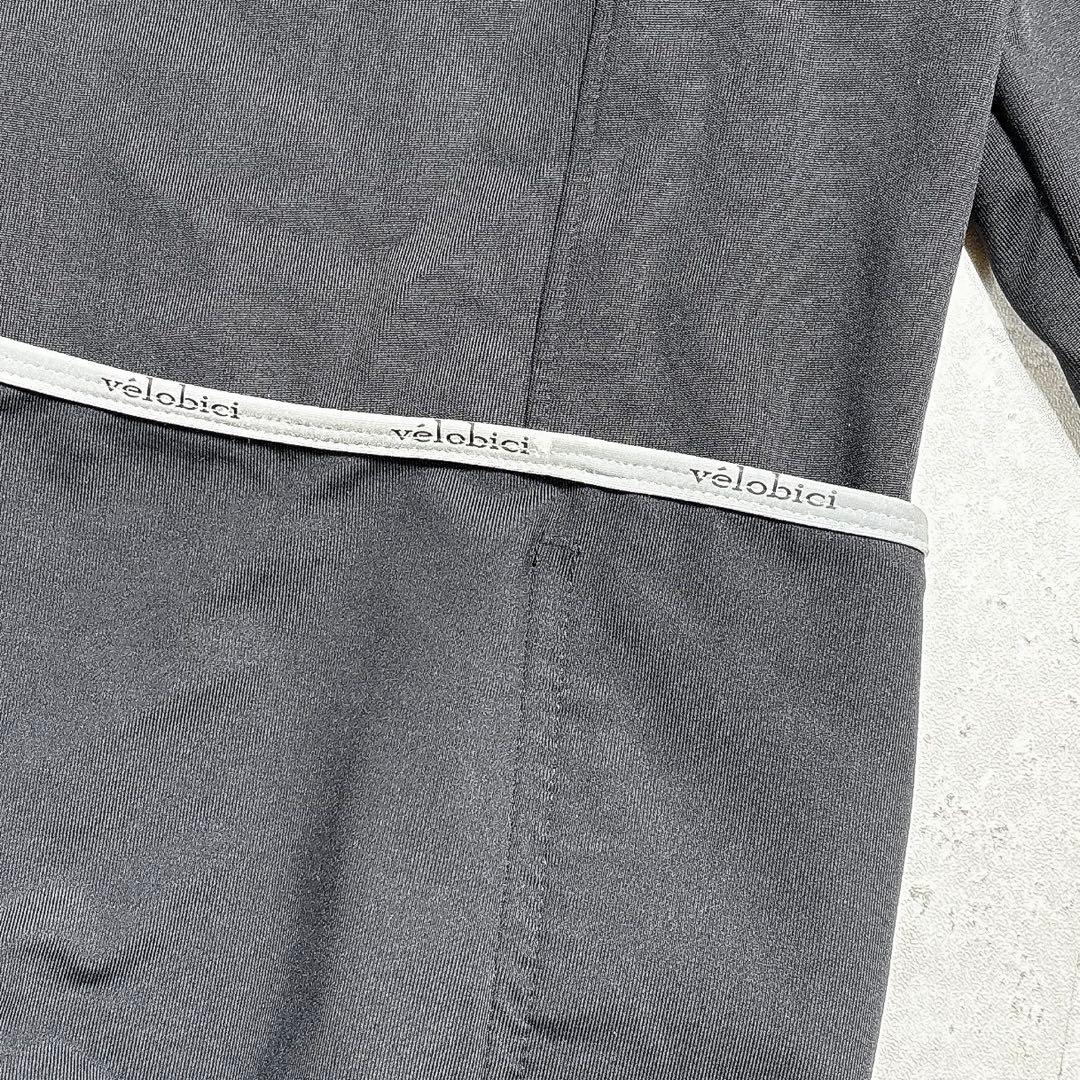 ヴェロビチ　サイクルジャージ　ジャケット　フルジップ　防風性◎　サムホール袖　黒