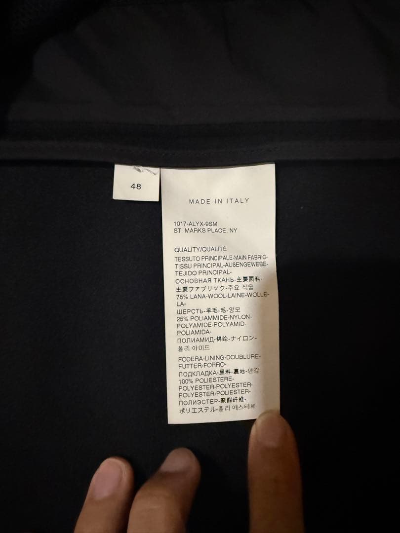 ジャケット・アウター 1017 ALYX 9SM Tailored Felt Coat